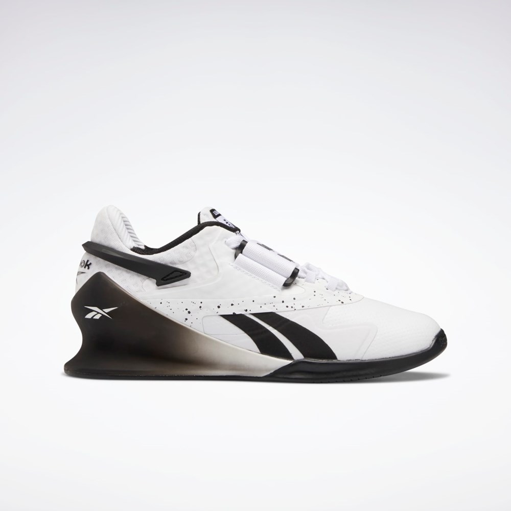 Reebok Legacy Lifter II Weightlifting Shoes Vita Vita Svarta | DGQPE-9305