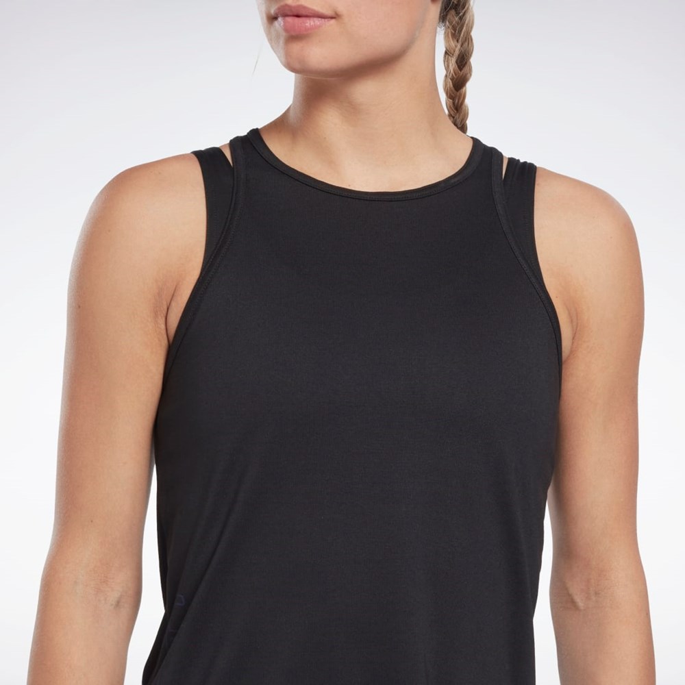 Reebok Les Mills® ACTIVCHILL+DREAMBLEND Tank Top Svarta | FOCJA-5369