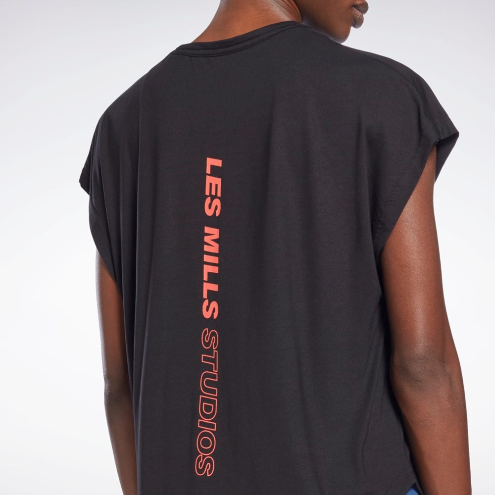 Reebok Les Mills® ACTIVCHILL+DREAMBLEND T-Shirt Svarta | NOHKR-1284