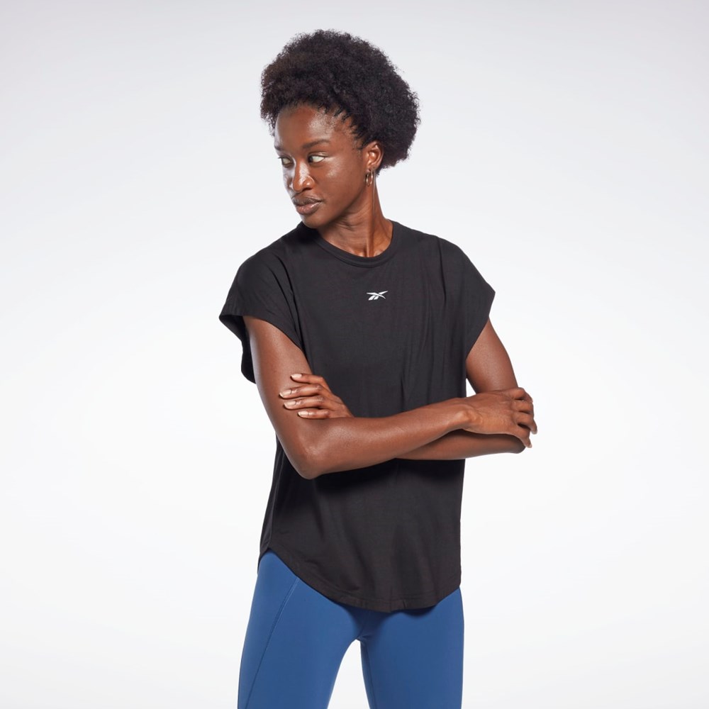 Reebok Les Mills® ACTIVCHILL+DREAMBLEND T-Shirt Svarta | NOHKR-1284