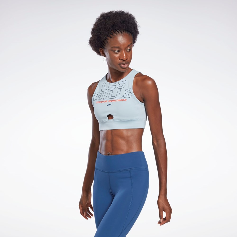 Reebok Les Mills® Beyond the Sweat Crop Top Grå | PSVKD-7145