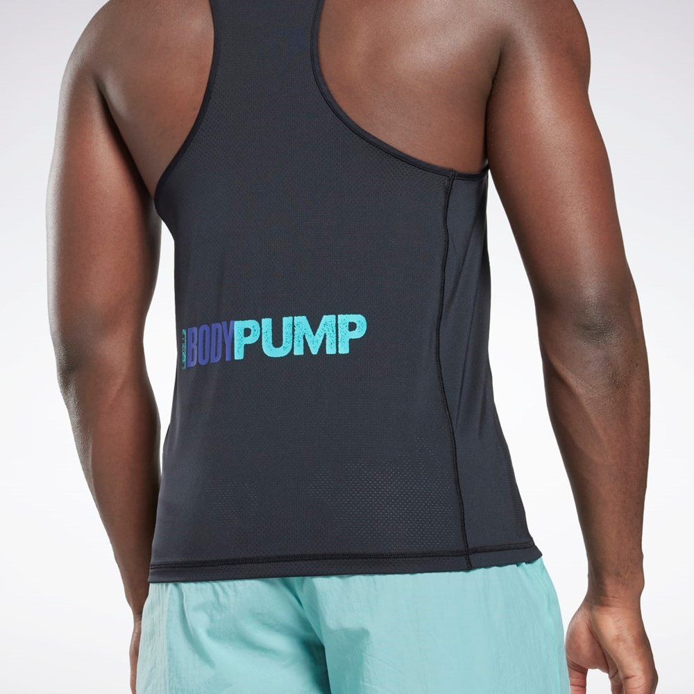 Reebok Les Mills® BodyPump® ACTIVCHILL Singlet Svarta | AGZXE-8146