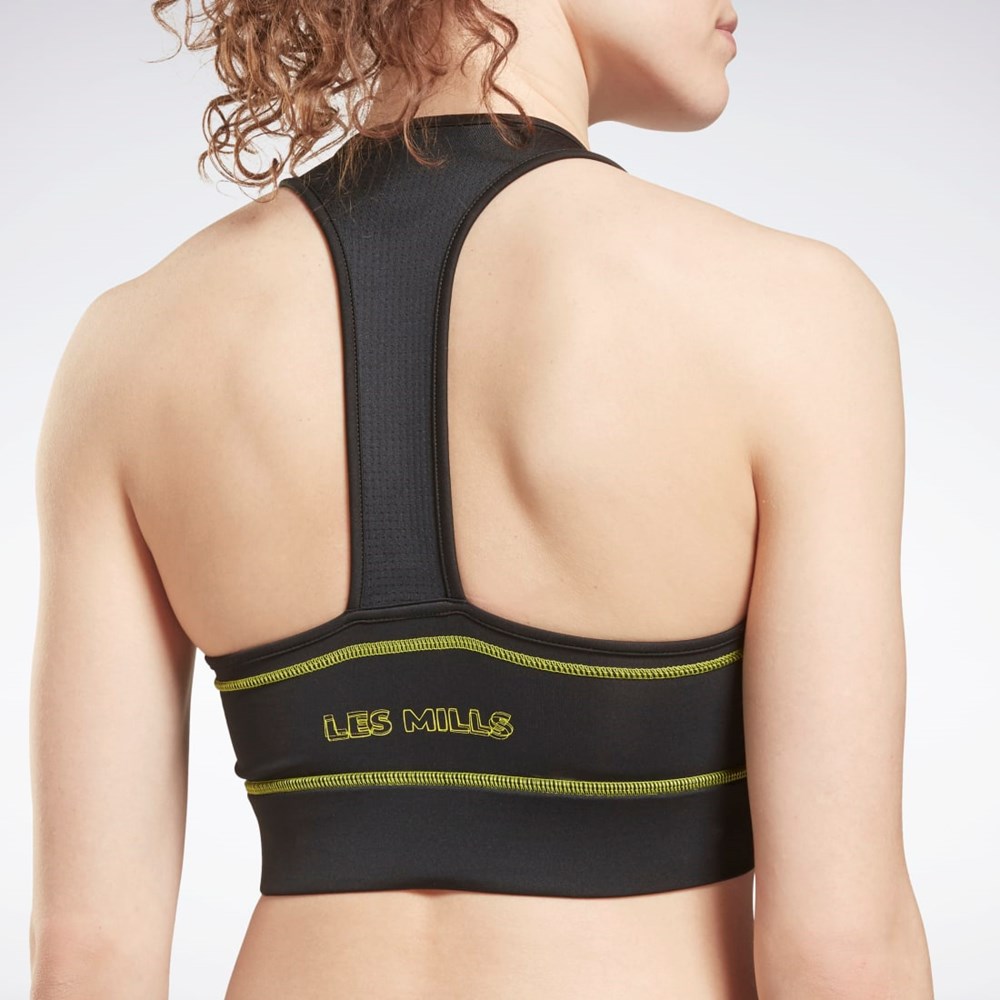 Reebok Les Mills® High-Neck Sports Bra Svarta | LPXBF-5389