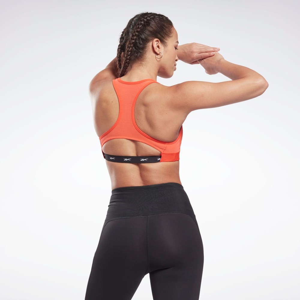 Reebok Les Mills® Lux Racer Medium-Support Sports Bra Röda | DVGFI-6280