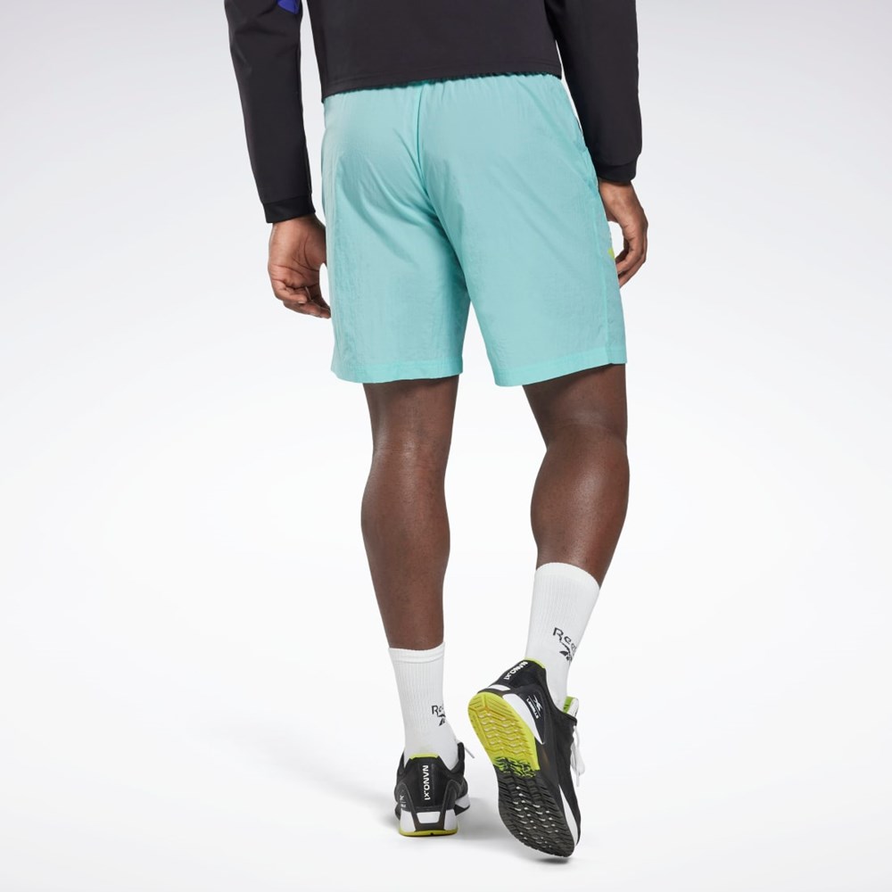 Reebok Les Mills® Lätta Woven Shorts Semi Classic Teal | VKWRO-2846