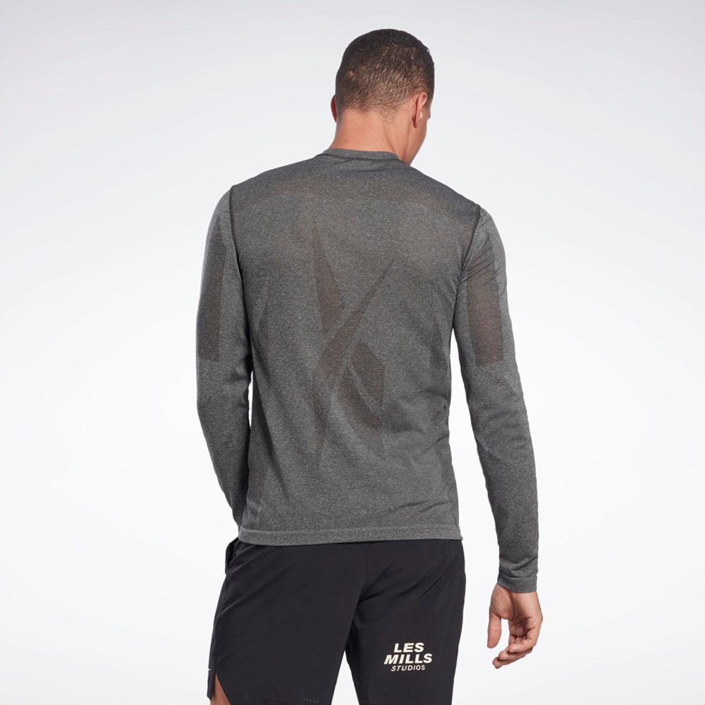 Reebok Les Mills® Myoknit Long Sleeve T-Shirt Svarta | YXCSP-7502