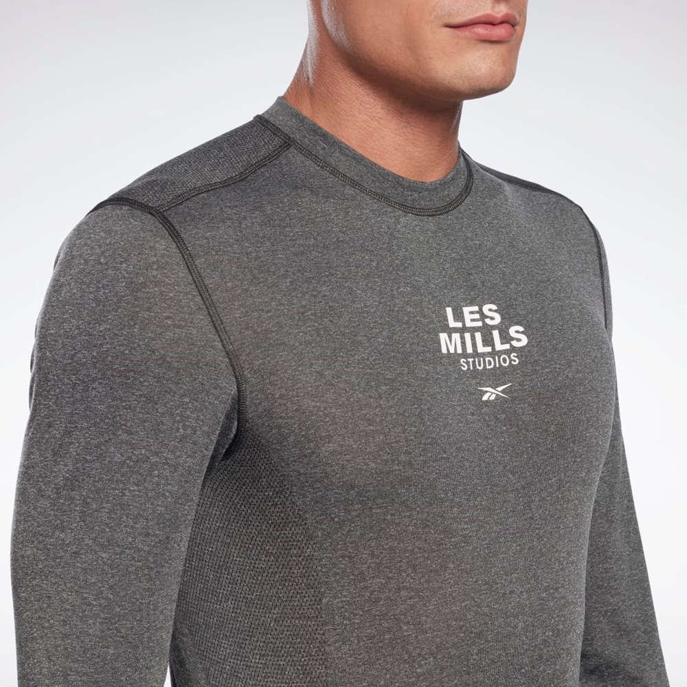 Reebok Les Mills® Myoknit Long Sleeve T-Shirt Svarta | YXCSP-7502