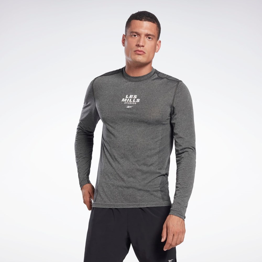 Reebok Les Mills® Myoknit Long Sleeve T-Shirt Svarta | YXCSP-7502