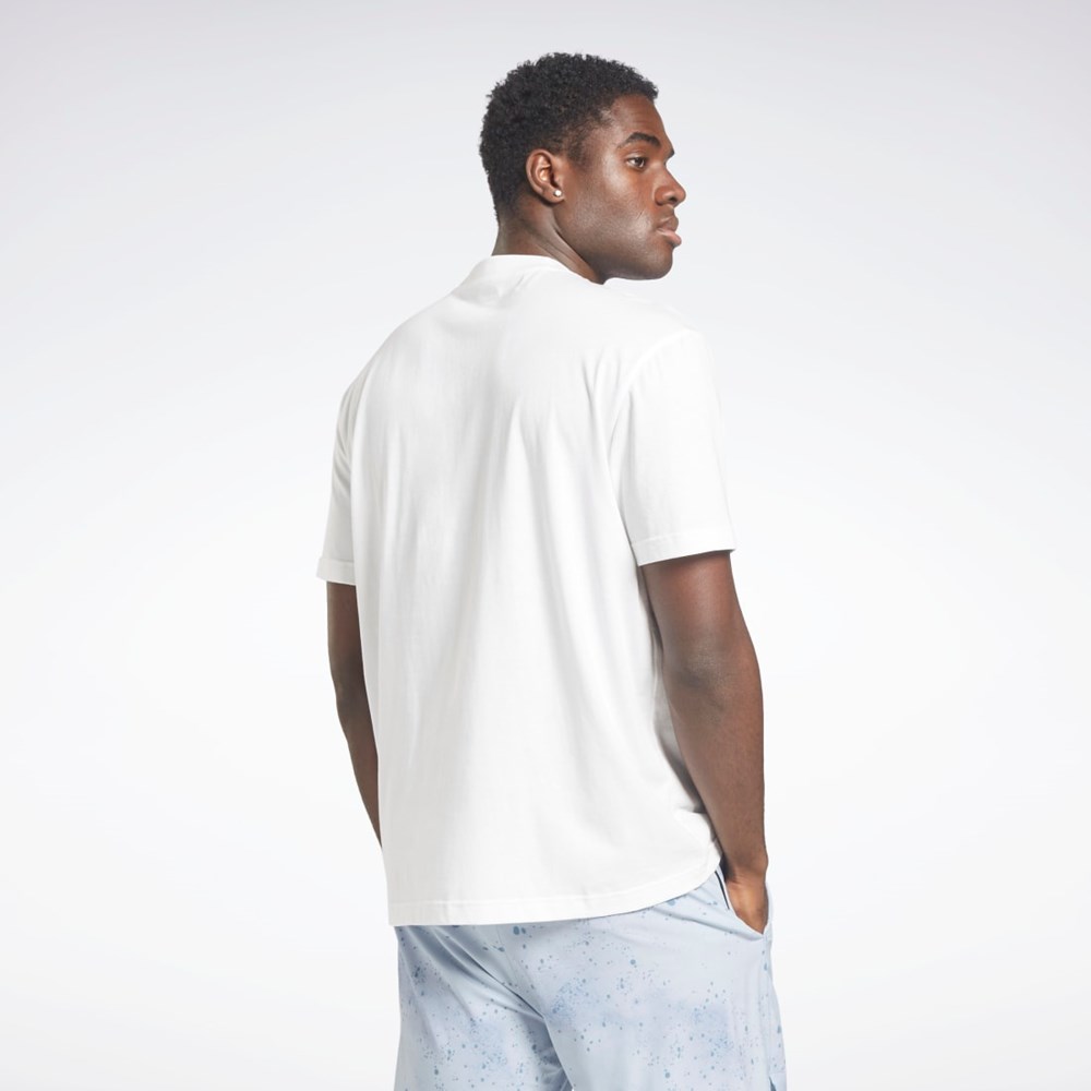 Reebok Les Mills® Oversized Tryck T-Shirt Vita | QHFCU-5319