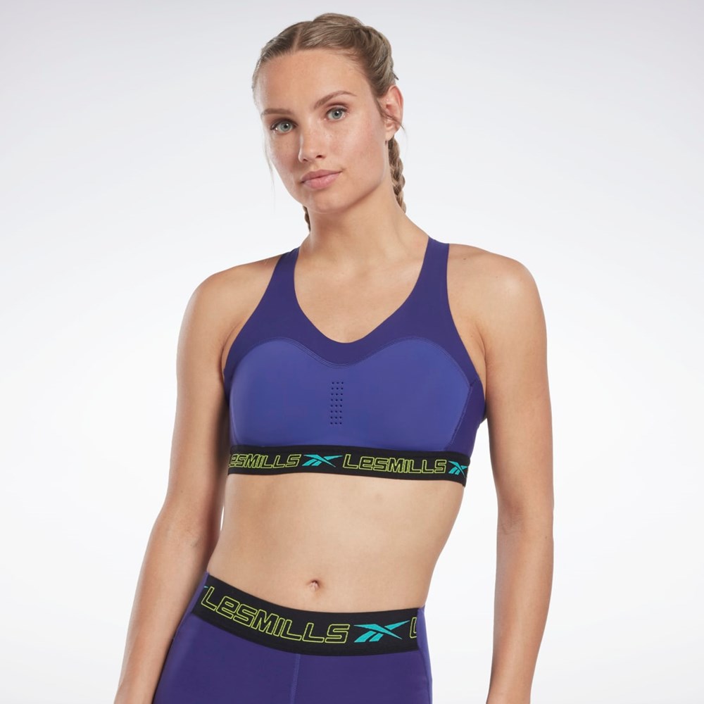 Reebok Les Mills® Reebok PureMove+ Bra Lila | CUZNM-5032