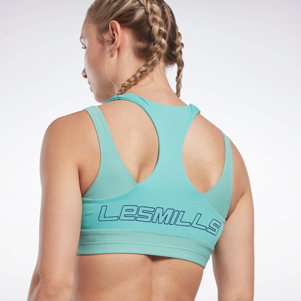 Reebok Les Mills® Rib Cropped Tank Top Semi Classic Teal | TGRYK-9631