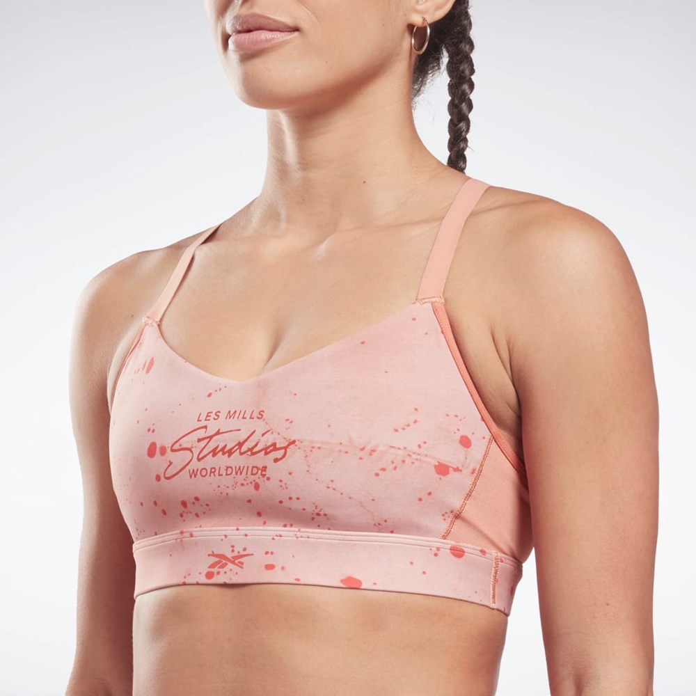 Reebok Les Mills® Snörade Sports Bra Korall | WPQKX-6758