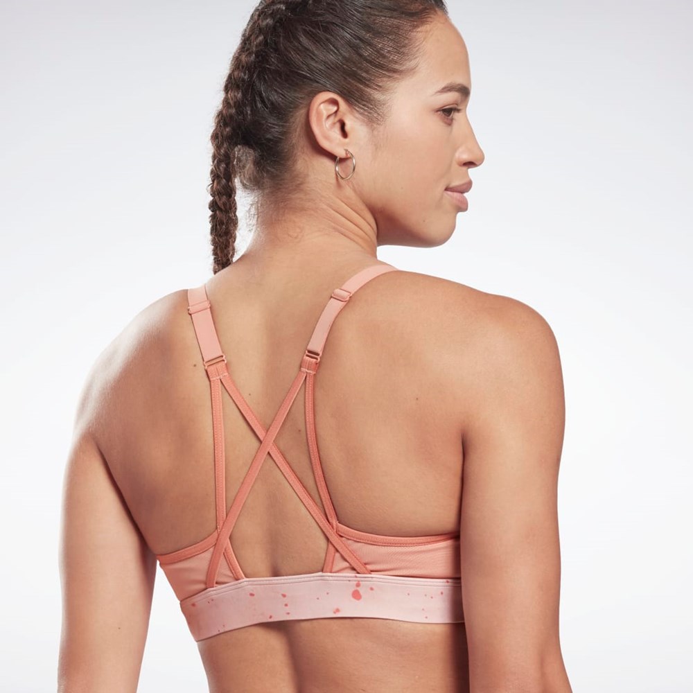 Reebok Les Mills® Snörade Sports Bra Korall | WPQKX-6758