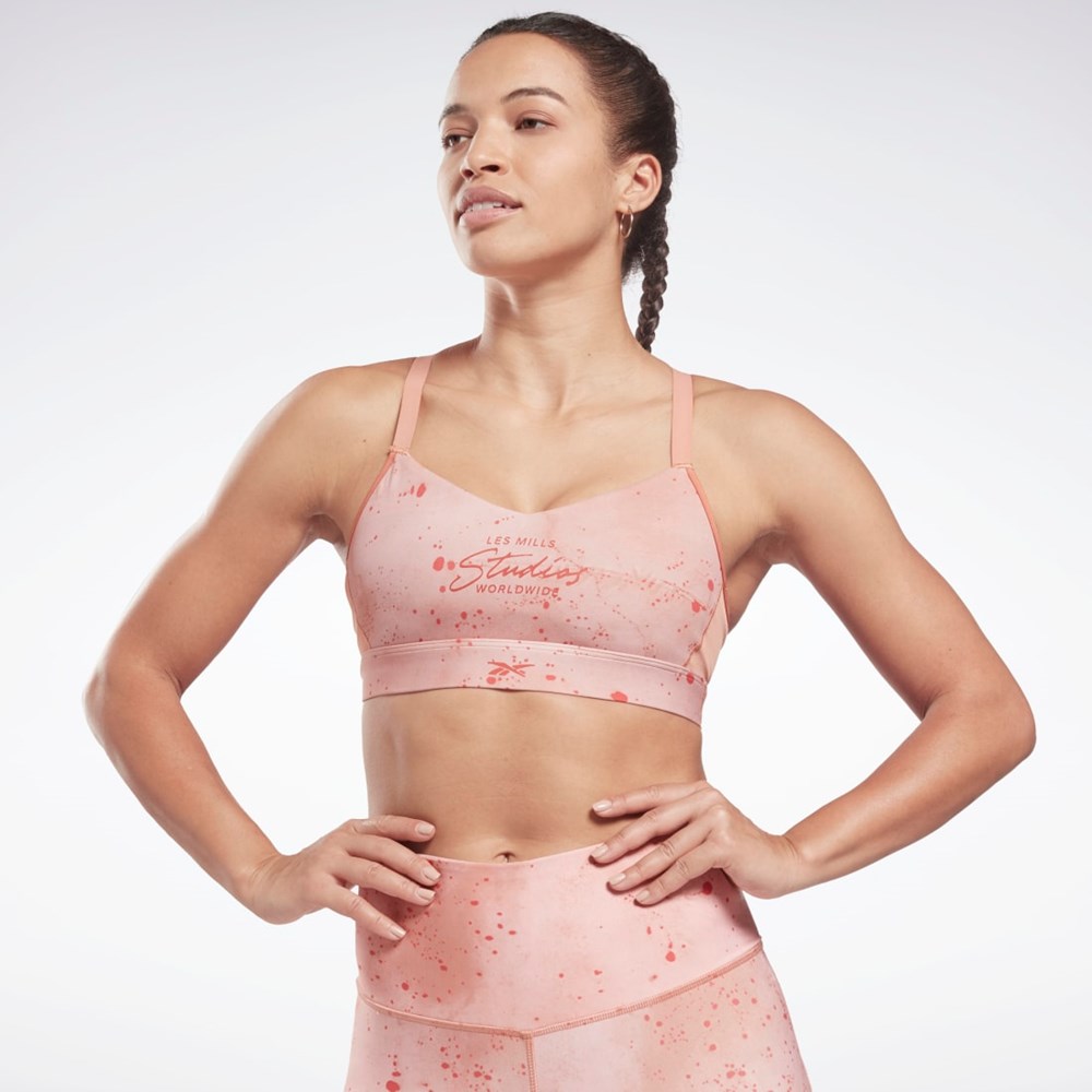 Reebok Les Mills® Snörade Sports Bra Korall | WPQKX-6758