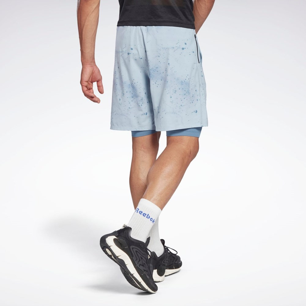 Reebok Les Mills® Strength Two-in-One Shorts Grå | KNGCJ-2039