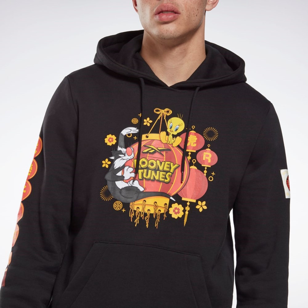 Reebok Looney Tunes Hooded Sweatshirt Svarta | CYTXO-9671