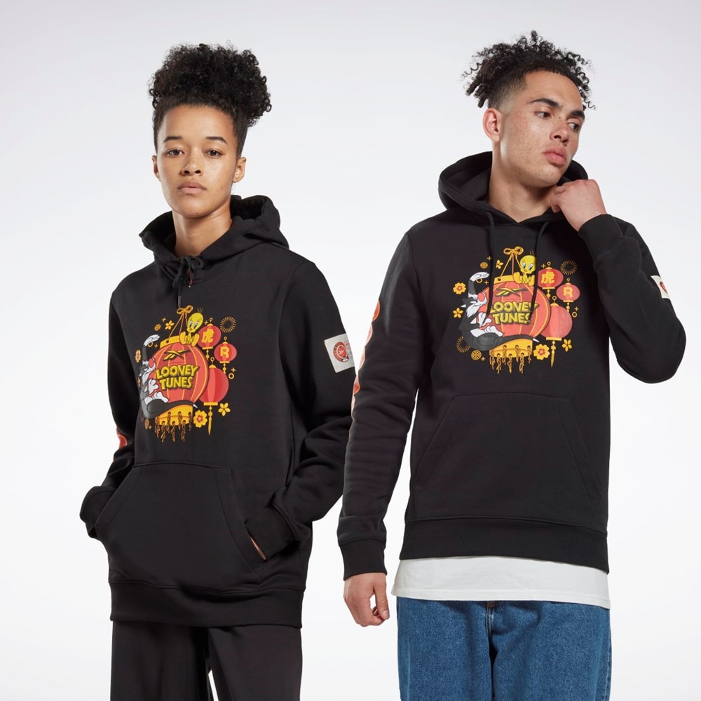 Reebok Looney Tunes Hooded Sweatshirt Svarta | CYTXO-9671