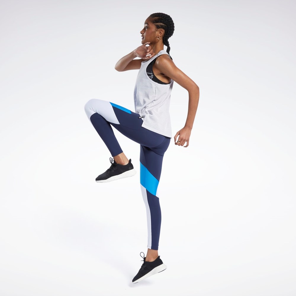 Reebok Lux 2 Leggings Marinblå | TZXIK-9307