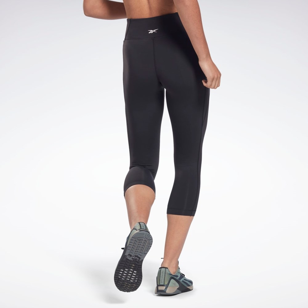 Reebok Lux 3/4 Leggings Svarta | MDUPT-8305