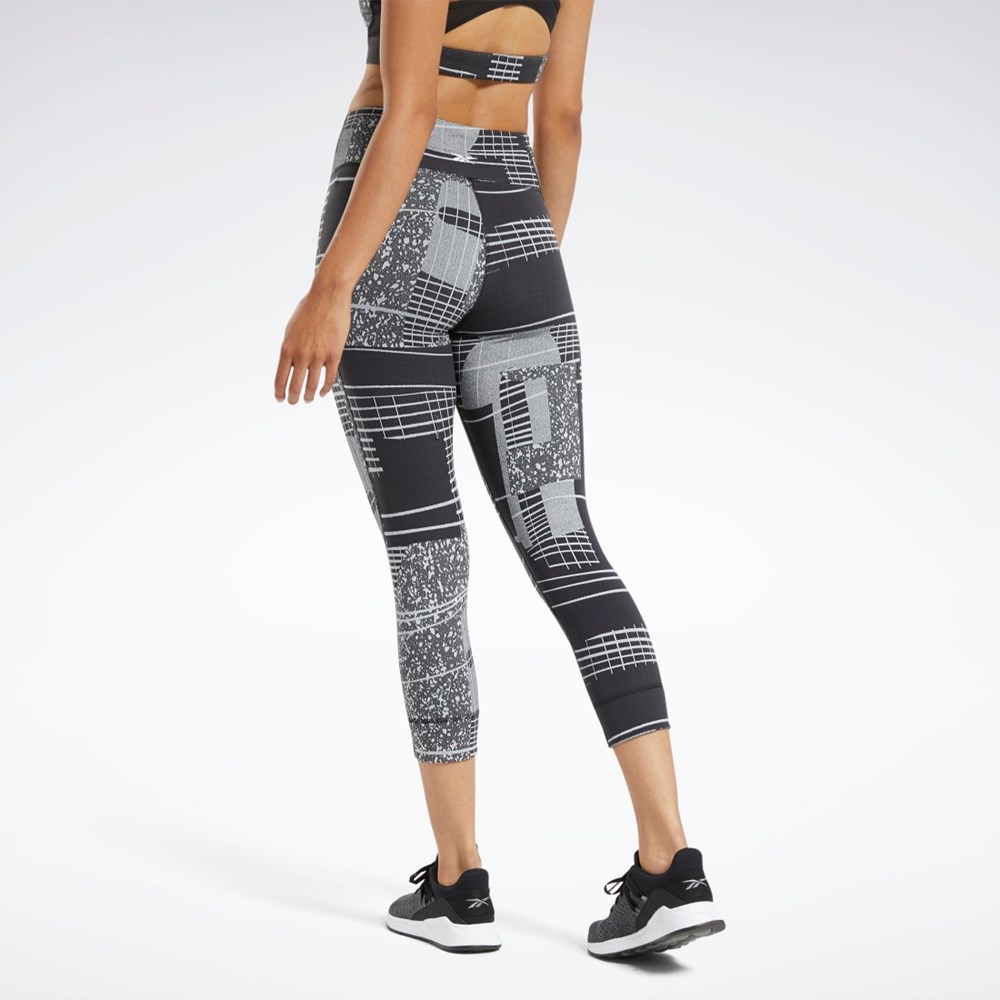 Reebok Lux 3/4 Length 2 Leggings Svarta Grå | ZUNCY-6813