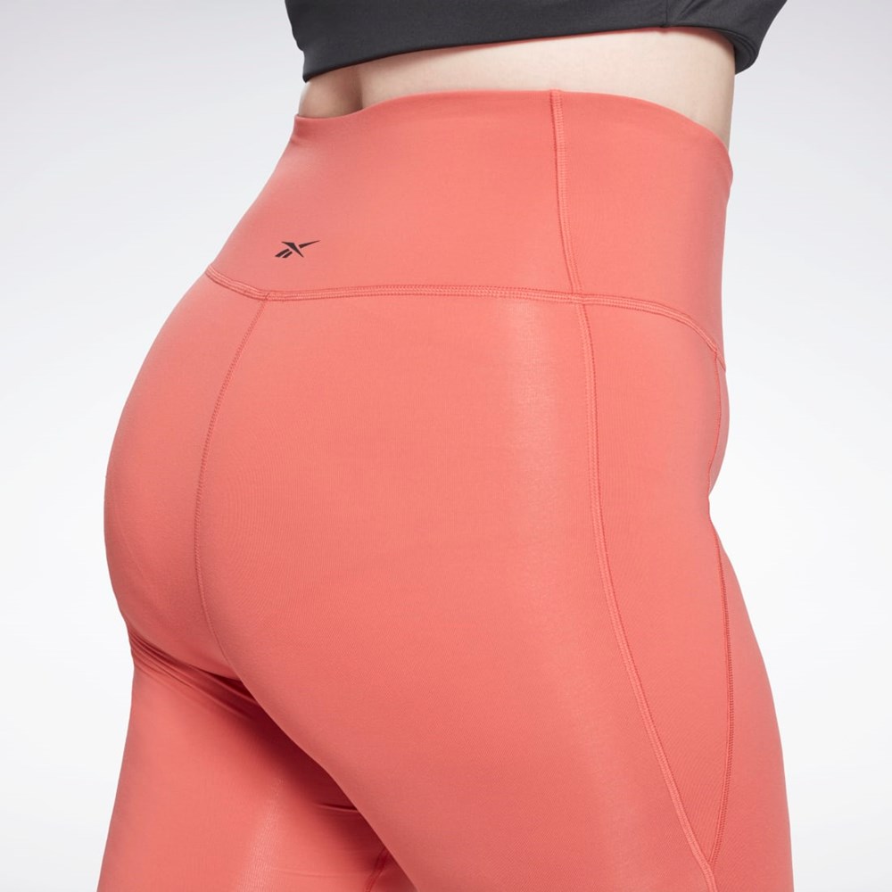 Reebok Lux High-Waisted Tights (Plus Size) Rhodonite | HXYQT-2187