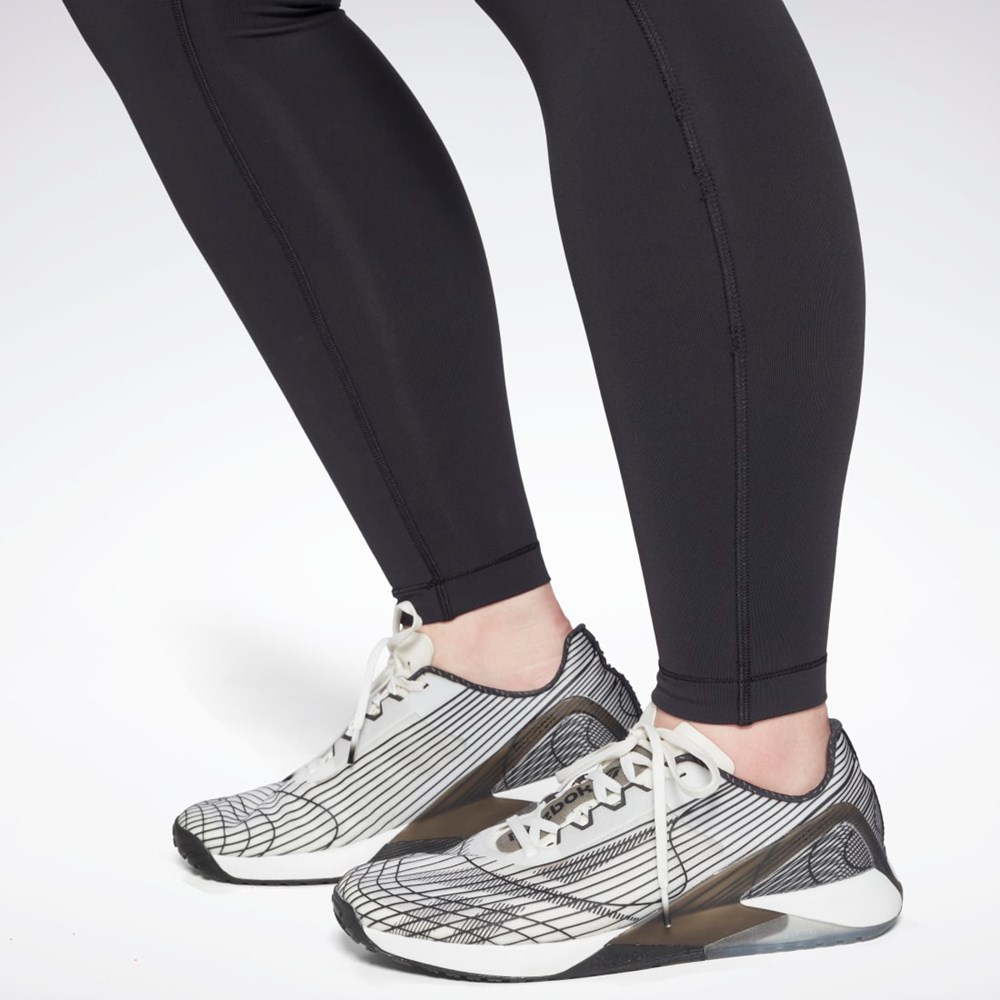 Reebok Lux High-Waisted Tights (Plus Size) Svarta | LHKYZ-2034