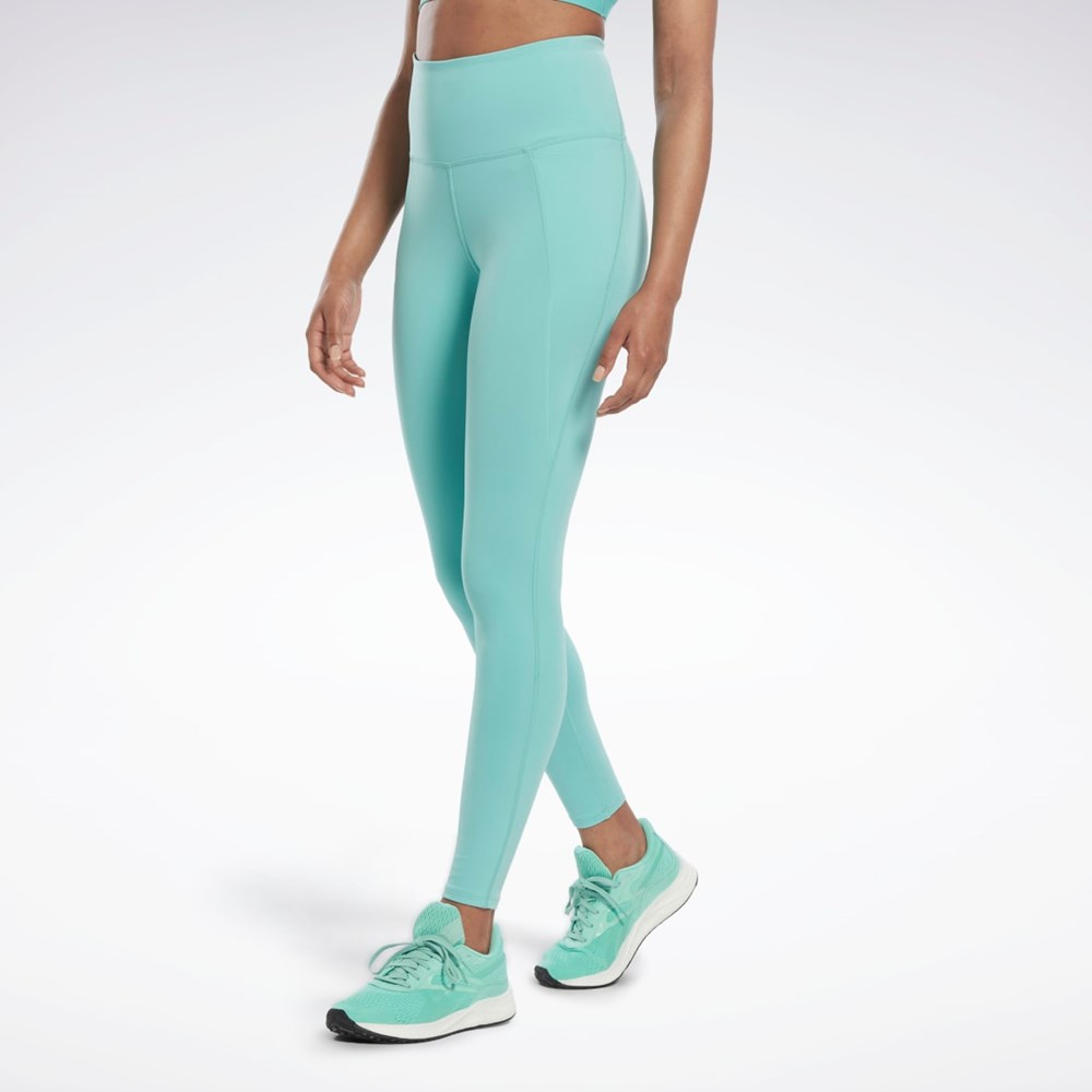 Reebok Lux High-Waisted Tights Semi Classic Teal | AJNMF-2819