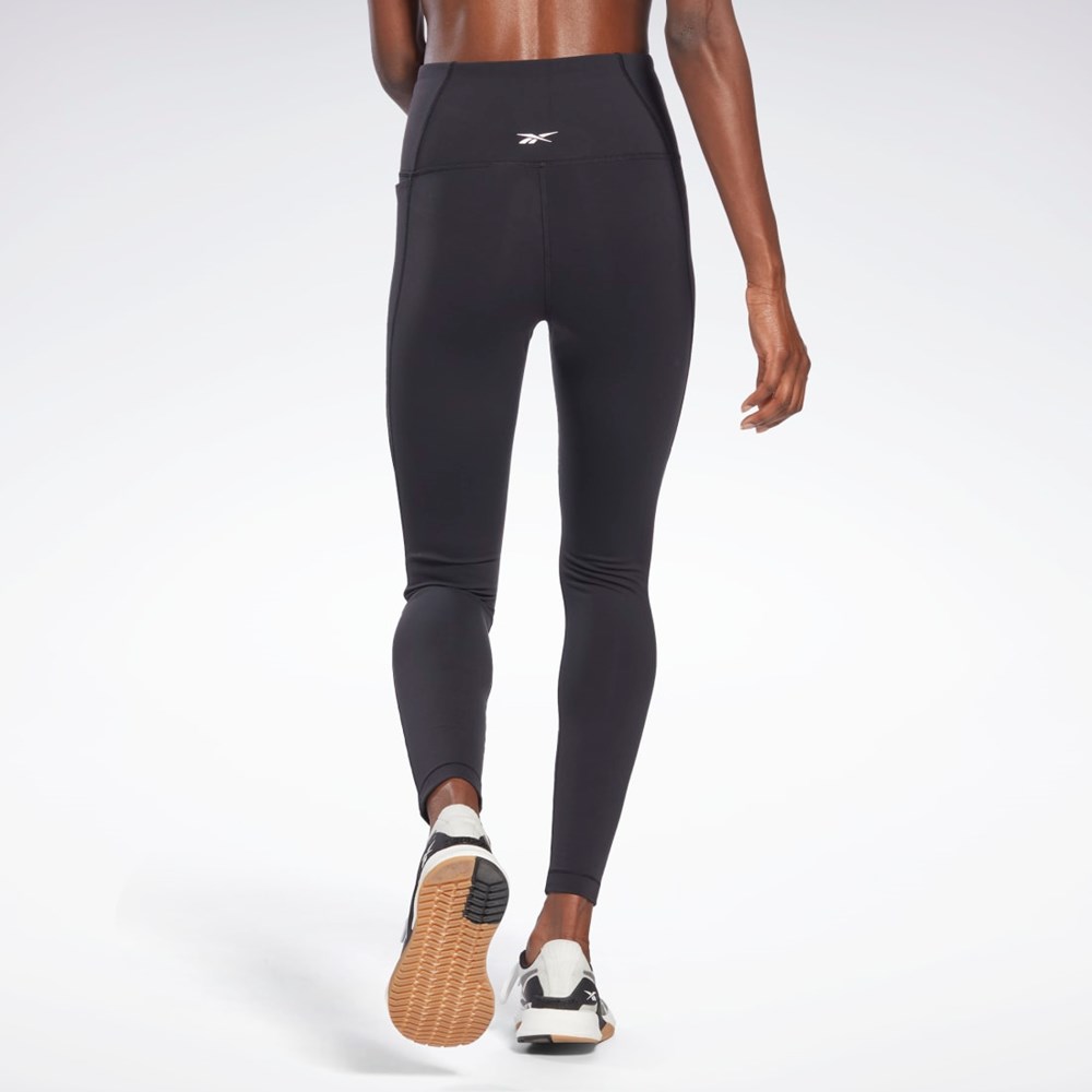 Reebok Lux High-Waisted Tights Svarta | GUYLP-0416