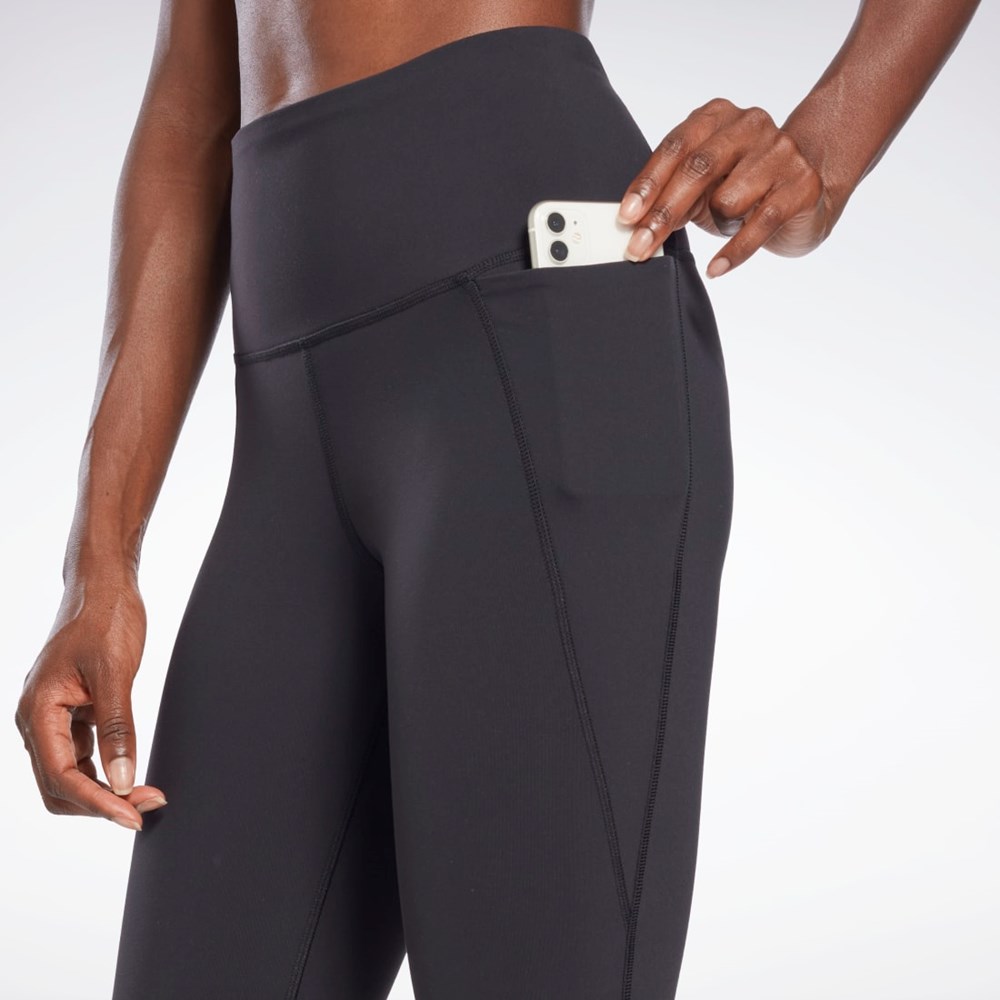 Reebok Lux High-Waisted Tights Svarta | GUYLP-0416