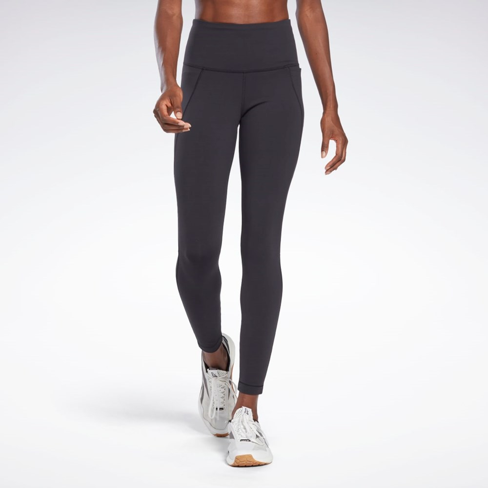 Reebok Lux High-Waisted Tights Svarta | GUYLP-0416