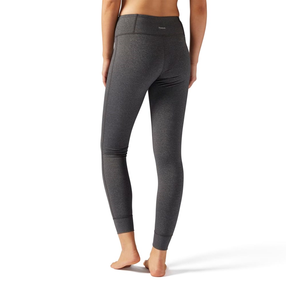 Reebok Lux Legging Mörkgrå | QBMVZ-7638