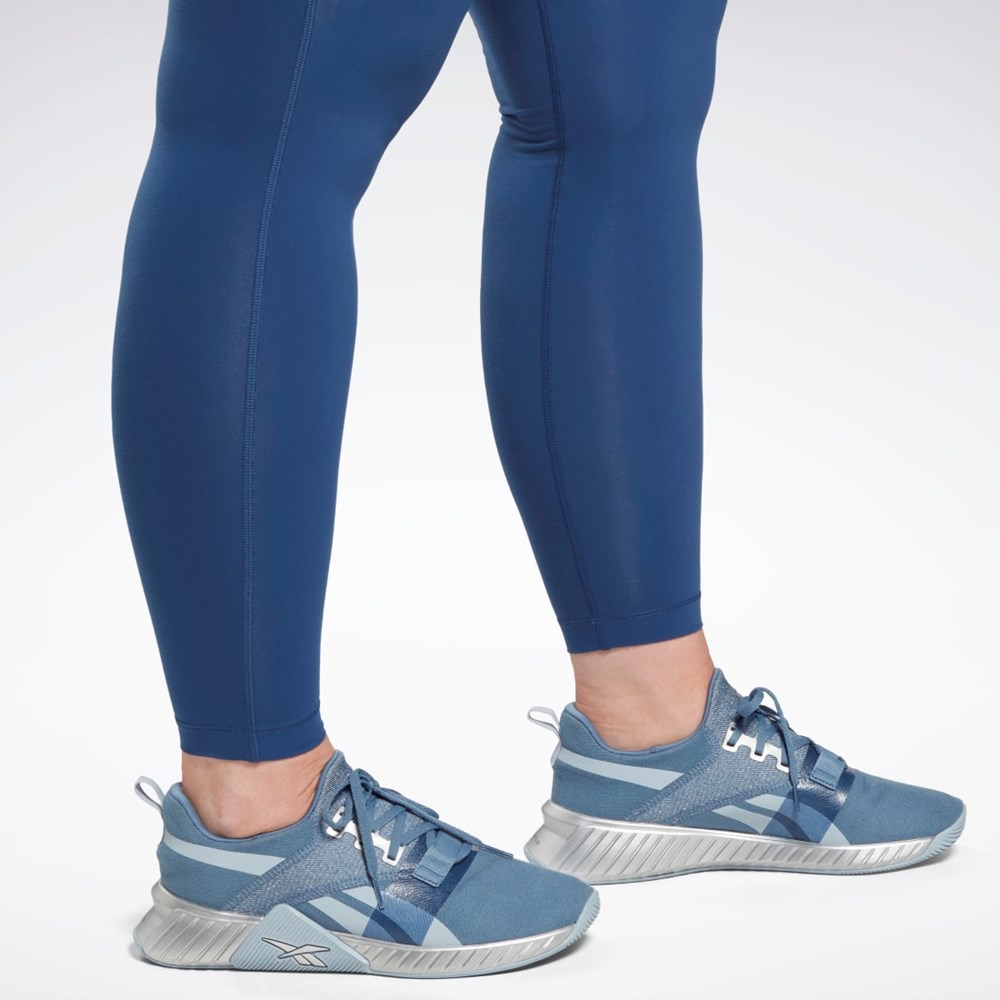 Reebok Lux Leggings (Plus Size) Blå | KFQVR-2489