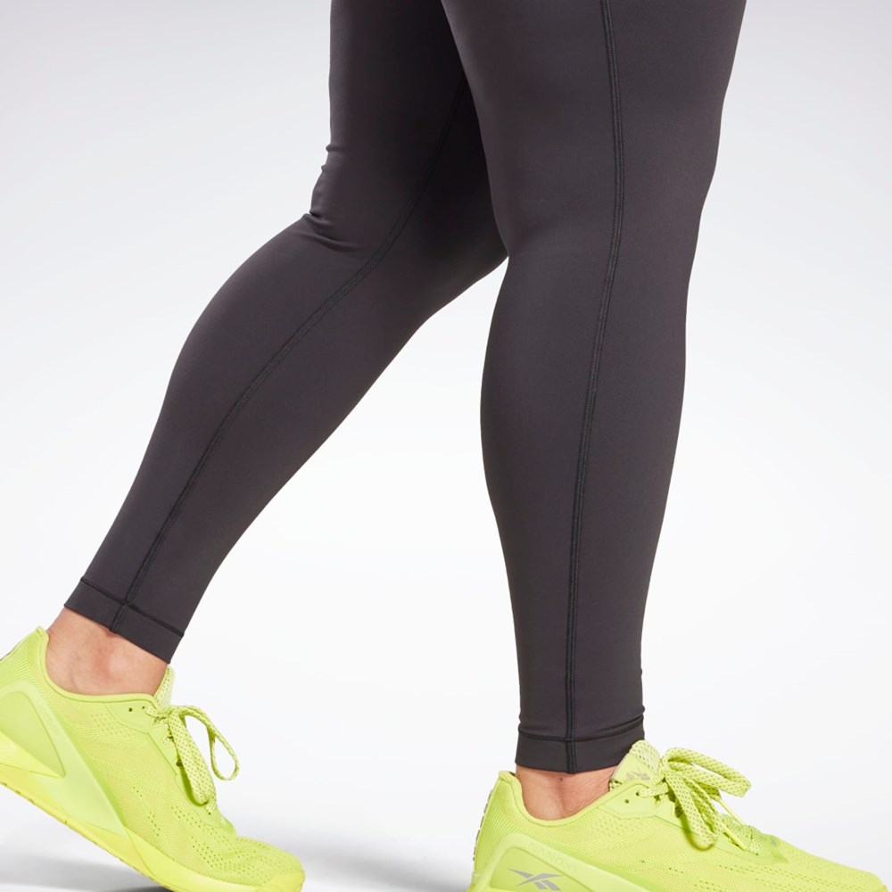 Reebok Lux Leggings (Plus Size) Svarta | QFTXH-2789