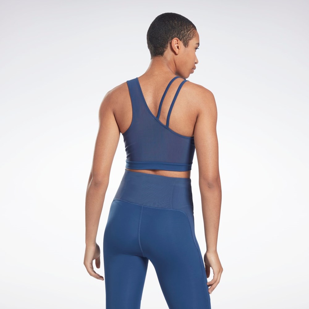 Reebok Lux Perform Crop Top Blå | AIUPW-1548