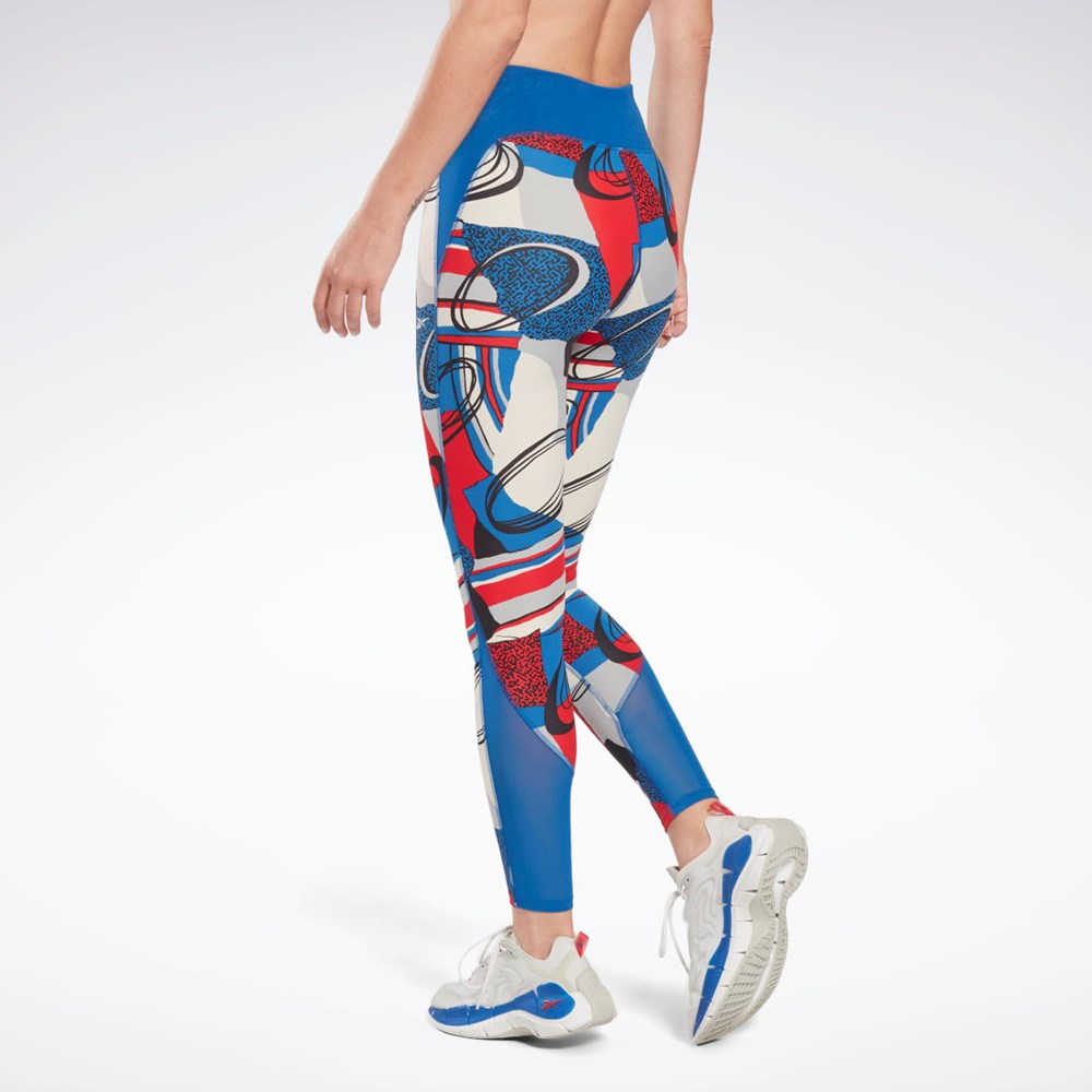 Reebok Lux Perform Leggings Blå | NXJZT-9860