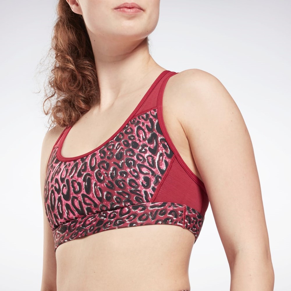 Reebok Lux Racer Vadderad Sports Bra Punch Berry | UGYCB-1093