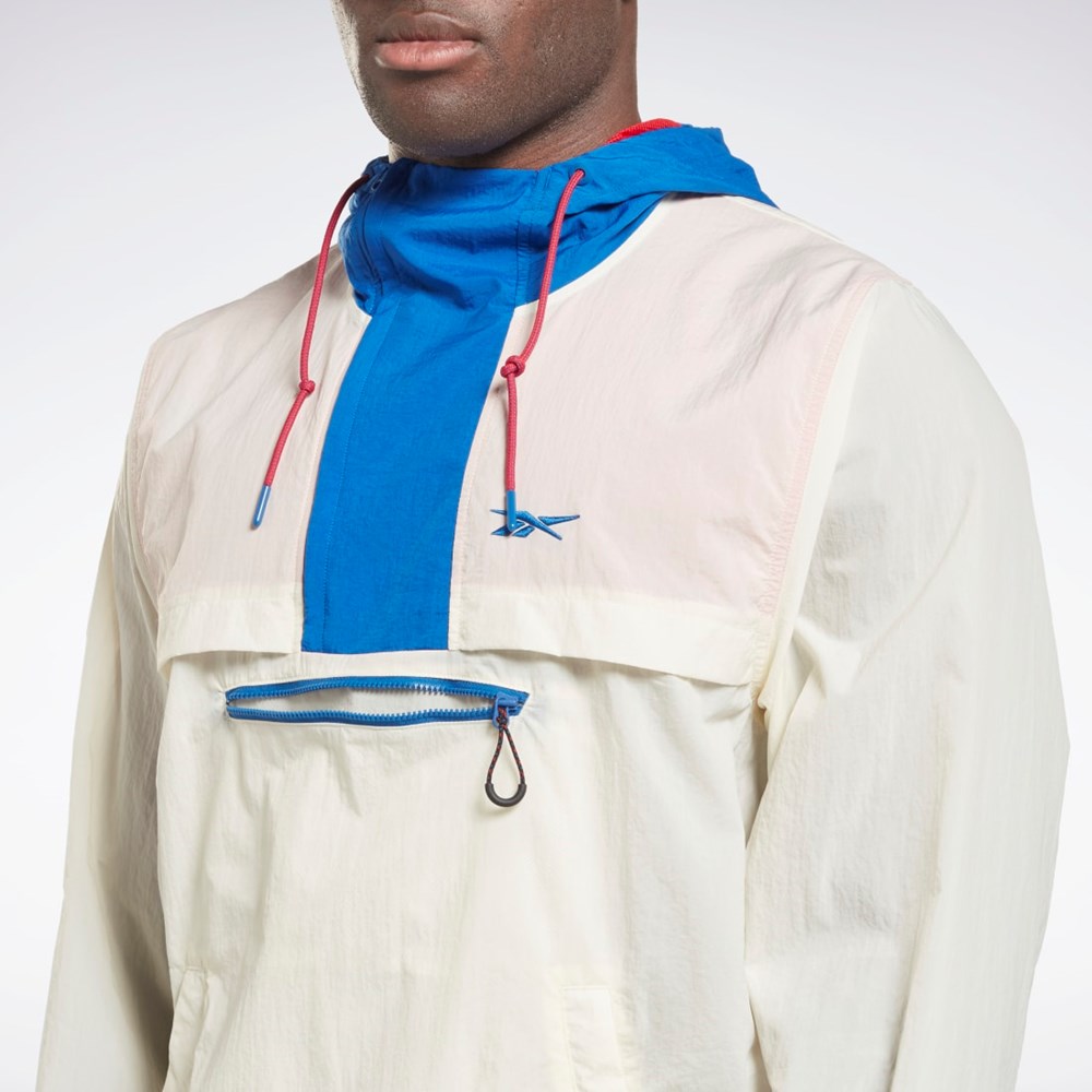 Reebok Lätta Woven Anorak Jacket Vita | BCVPS-0238