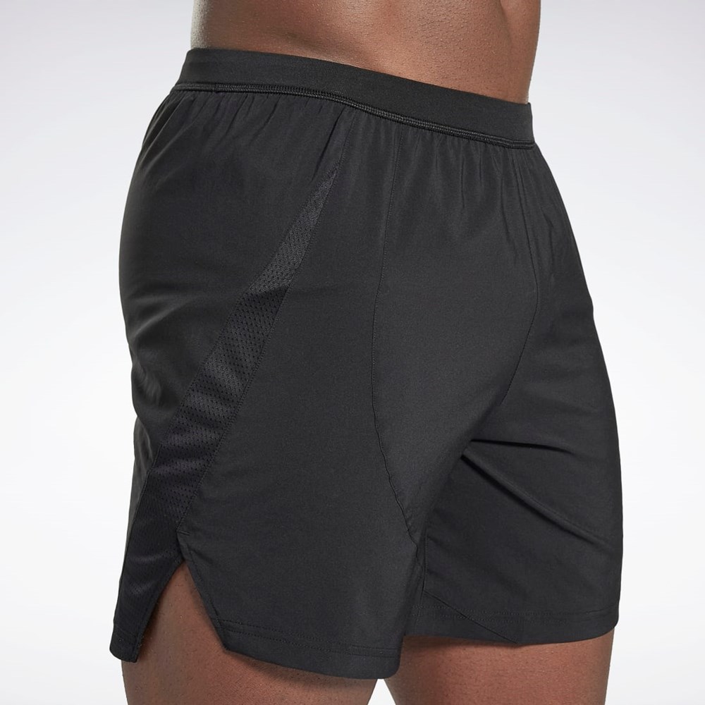 Reebok Löpar Shorts Svarta | ZEUKN-9043