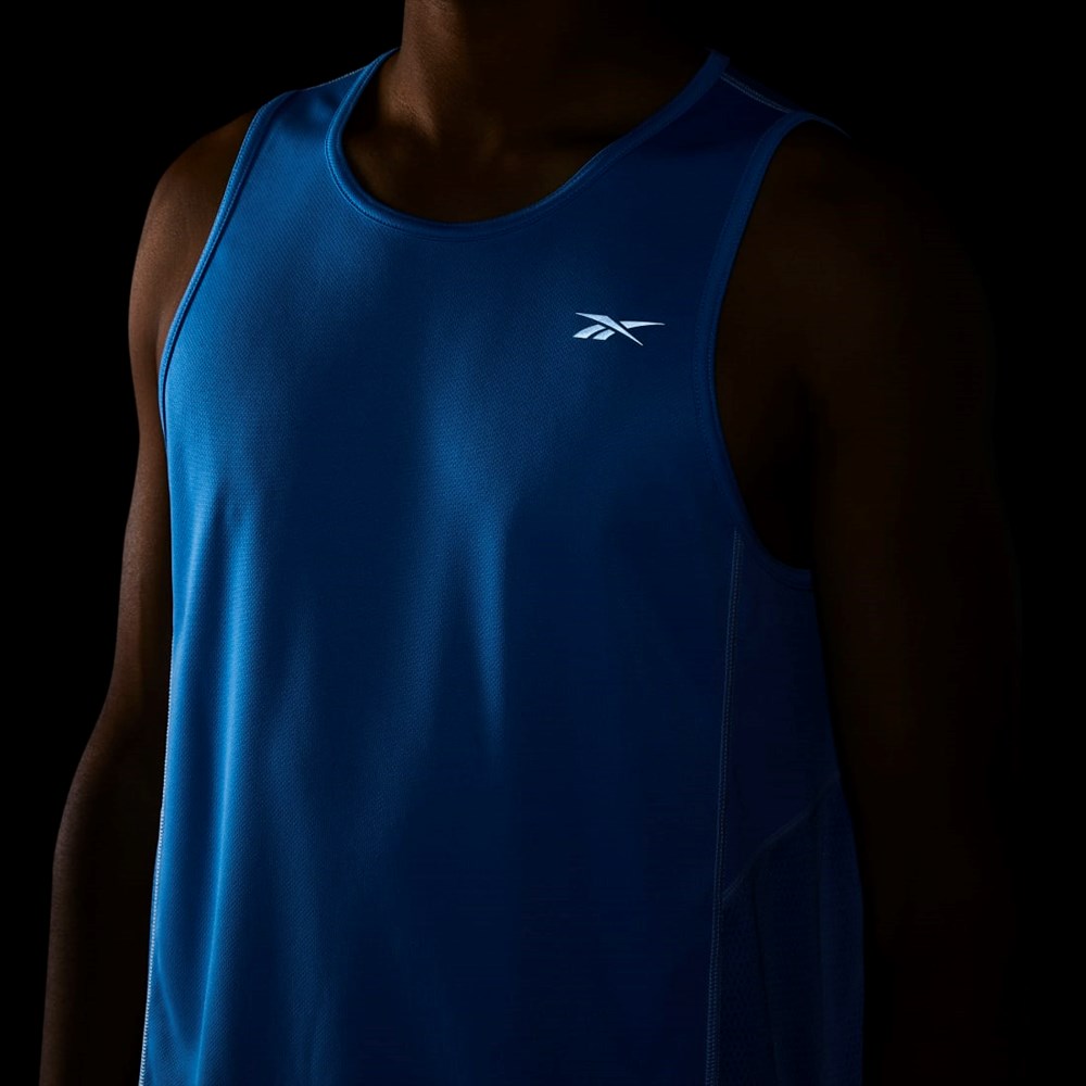 Reebok Löpar Speedwick Singlet Blå | GKJNM-2719