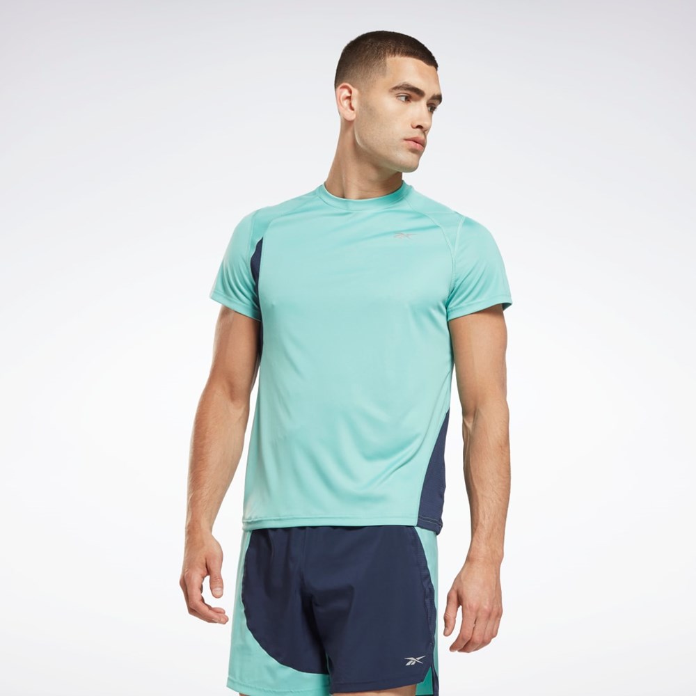 Reebok Löpar Speedwick T-Shirt Semi Classic Teal | XWUHR-4257