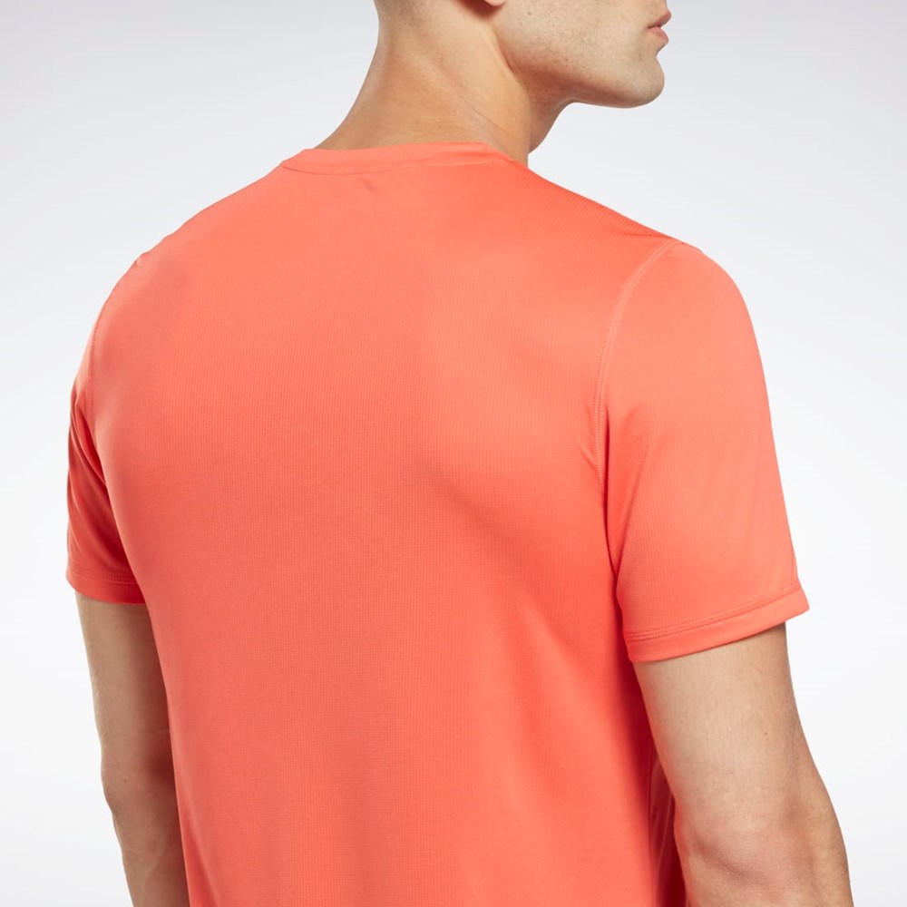 Reebok Löpar Tryck T-Shirt Orange | EWHRZ-1245