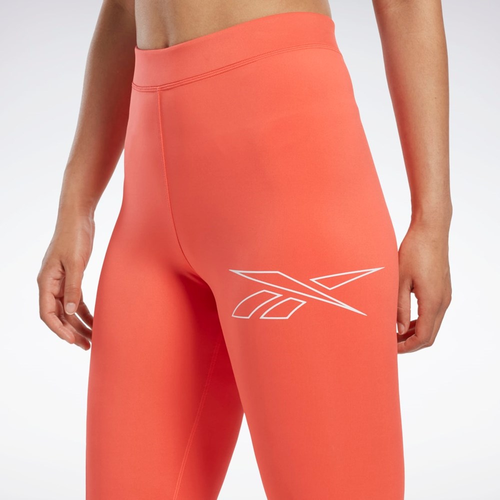 Reebok Löpar Vector Leggings Orange | AICZW-3714