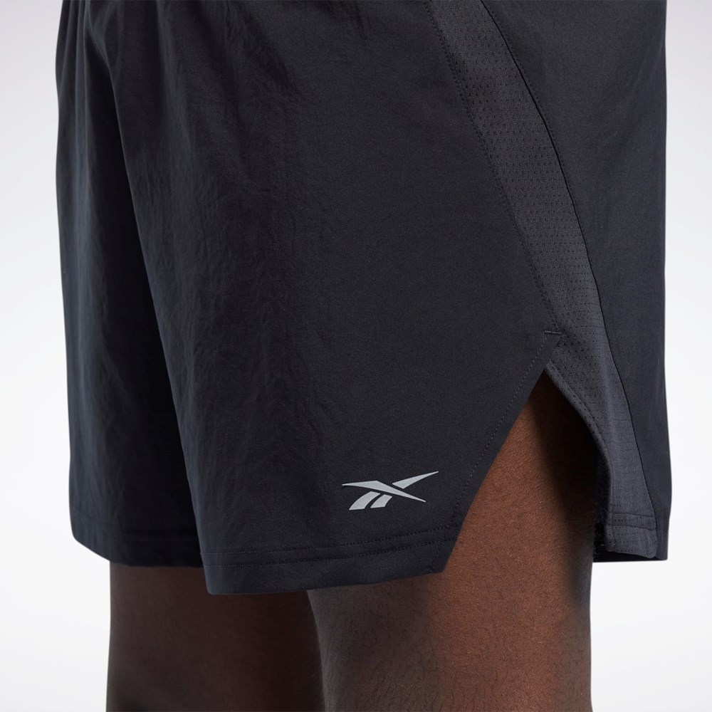 Reebok Löpar Woven Shorts Svarta | UTWMR-7894