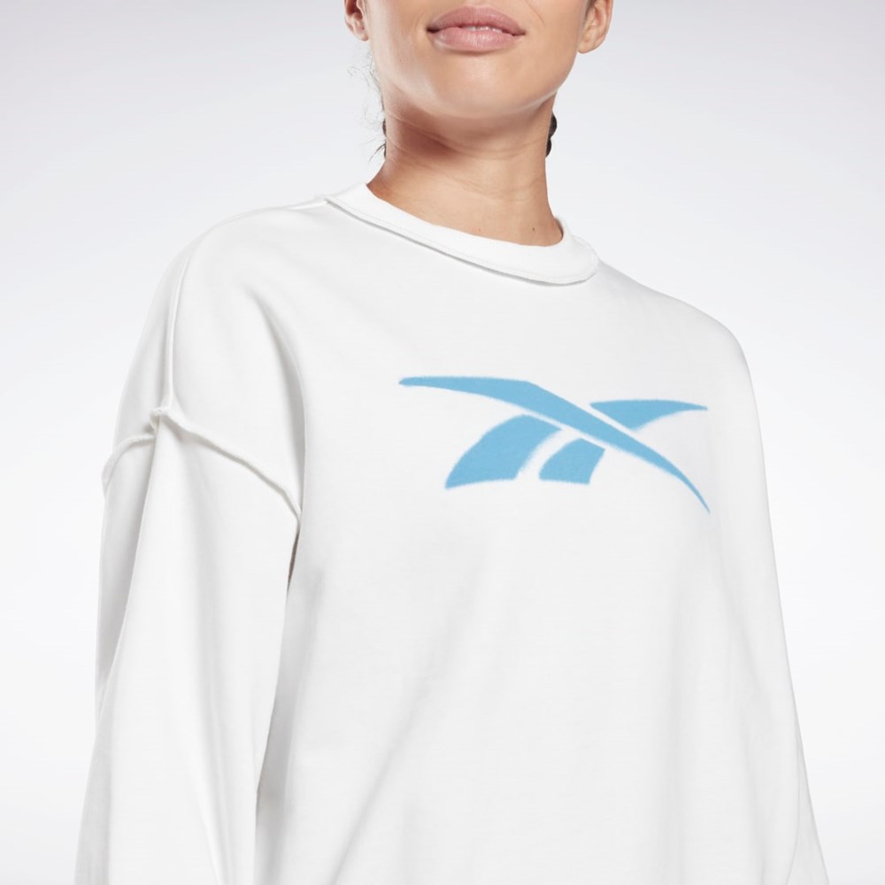 Reebok MYT Crew Sweatshirt Vita | IGFXU-3021