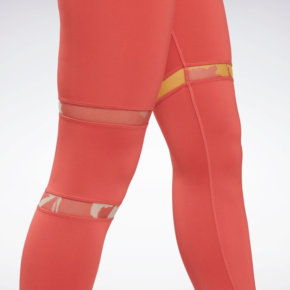 Reebok MYT Detail Leggings Rhodonite | WBCNR-3695