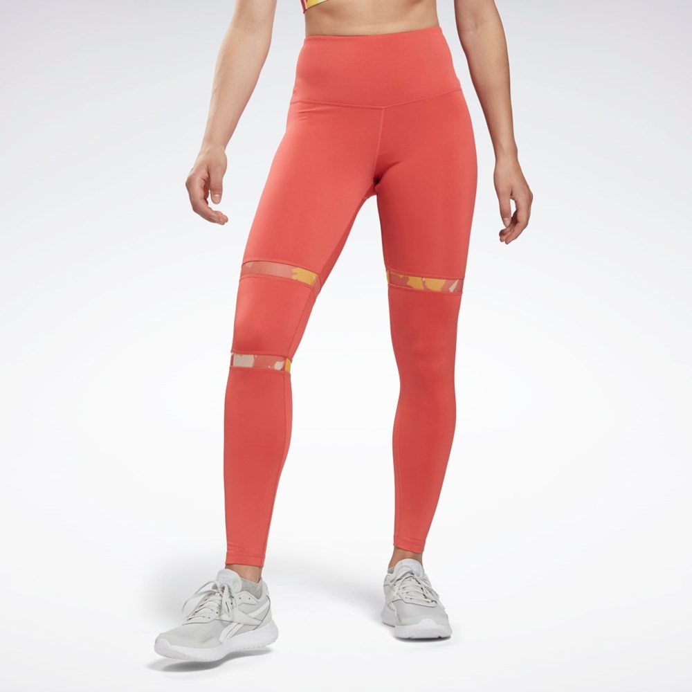 Reebok MYT Detail Leggings Rhodonite | WBCNR-3695