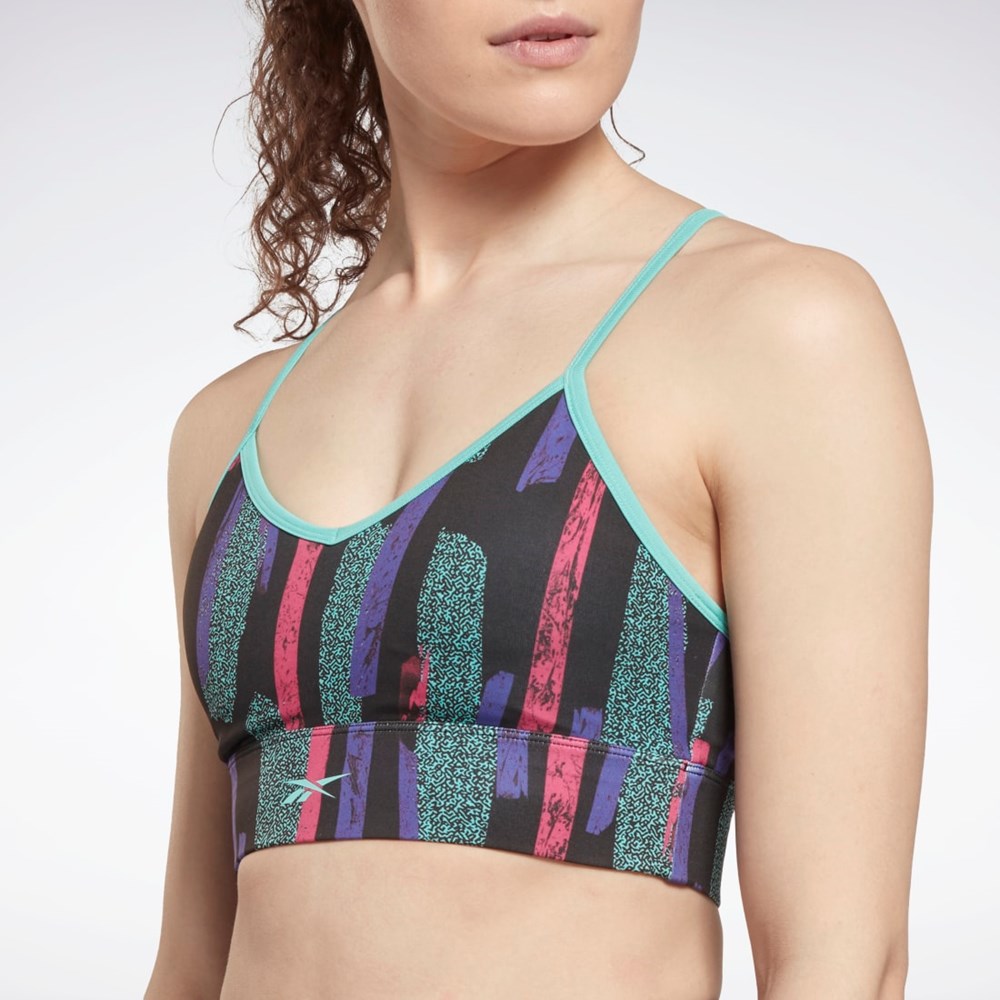 Reebok MYT Printed Bra Rosa | YOTLR-0432