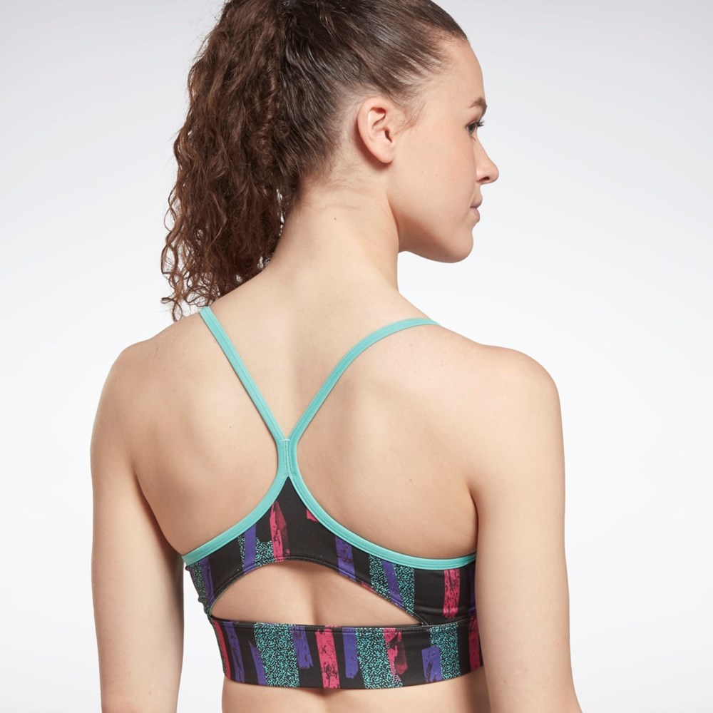 Reebok MYT Printed Bra Rosa | YOTLR-0432