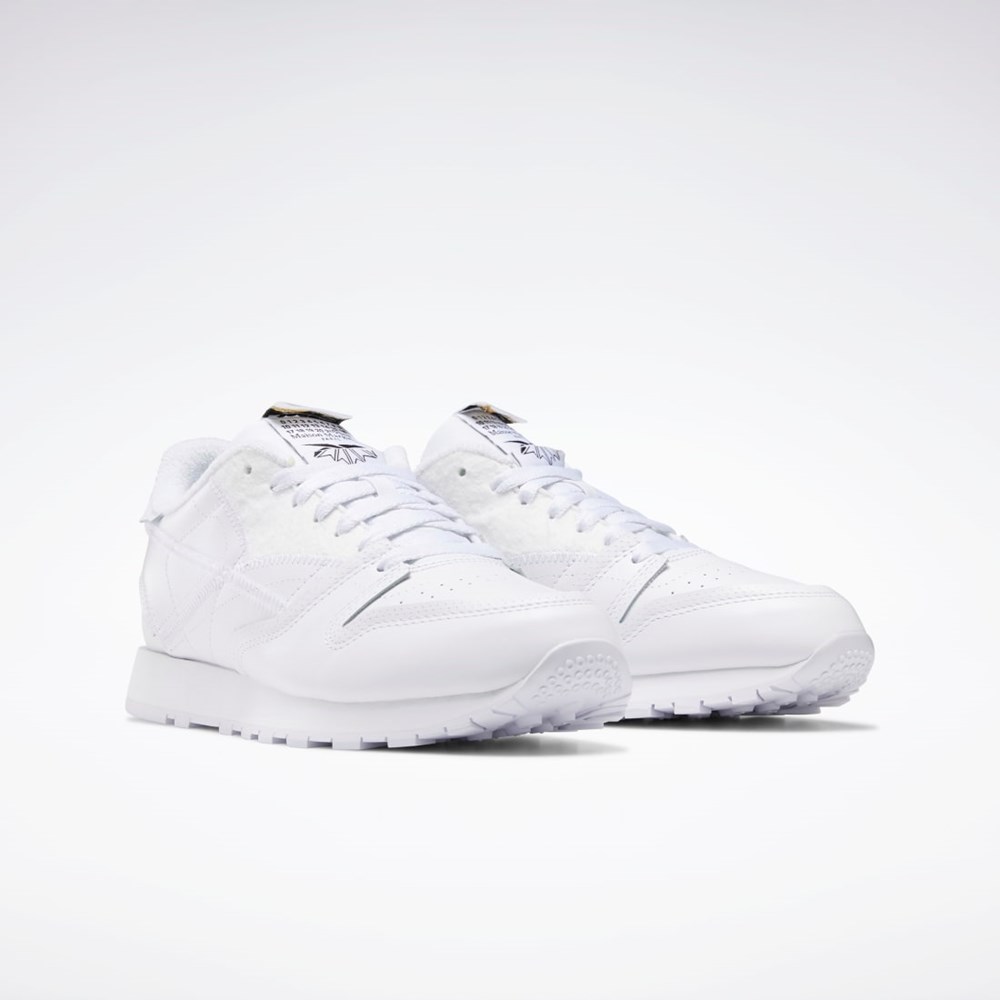 Reebok Maison Margiela CL Memory of Shoes Vita Svarta Vita | BXSYC-0471