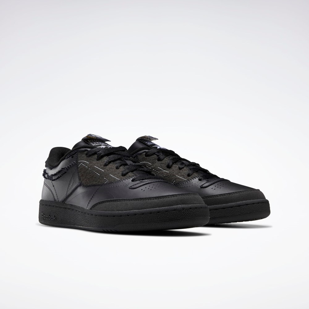 Reebok Maison Margiela Club C Memory Of Shoes Svarta Vita Svarta | IPVQZ-4830